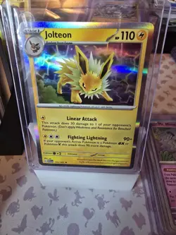 Jolteon 135/165 Holo Rare Scarlet & Violet 151 Pokemon Pack Fresh - Near Mint NM - Image 1