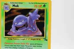 Pokemon TCG Muk Holo Rare Card 13/62 Fossil 1999 MP/HP Vintage WOTC - Image 2