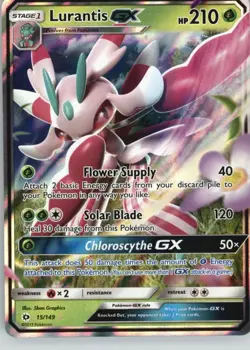 Lurantis GX 15/149 Holo Ultra Rare SM Base Set Pokemon Near Mint - Image 1