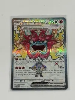 Pokemon Hearthflame Mask Ogerpon ex 192/167 Sv06 Ultra Rare Holo Eng 210 HP - Image 1