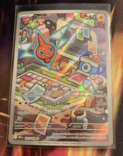 Pokemon TCG Rotom Illustration Rare 197/182 Destined Rivals NM - Image 1