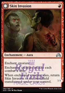 Skin Invasion / Skin Shedder 2x FOIL SOI MTG Shadows Over Innistrad Uncommon MT - Image 1