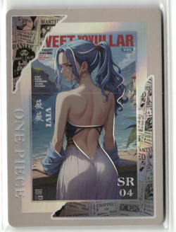 NEFERTARI VIVI SR SR-04 Magazine Cover Holo One Piece Anime Collectible Card - Image 1