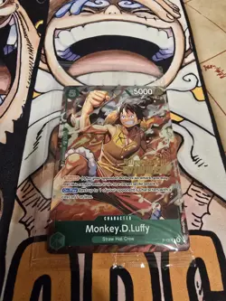 Monkey.D.Luffy P-135 Winner Stamp OP16 Pre-Release Event Promo Card Sealed - Image 1