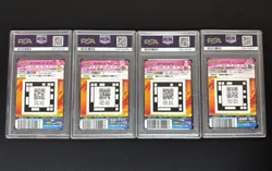 2012 ONE PIECE Japan AR Carddass Promo Ace Luffy Hancock Jinbe PSA9 Sequential - Image 2