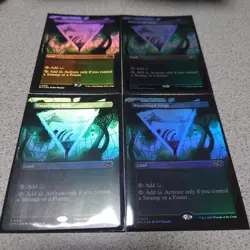 MTG DFT Wastelands Boundary Borderless Foil x4 English NM to NM- JAPAN - Image 1