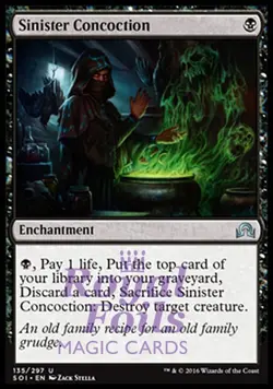 Sinister Concoction 2x FOIL SOI MTG Shadows Over Innistrad Uncommon MINT black - Image 1