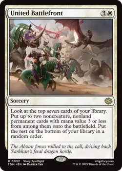 United Battlefront -Foil Near Mint MTG Tarkir: Dragonstorm - Image 1