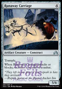 Runaway Carriage 2x FOIL SOI MTG Shadows Over Innistrad Uncommon MINT artifact - Image 1