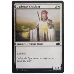 x1 Daybreak Chaplain J22 MTG M/NM White Common Creature Human Cleric TCG CCG - Image 1