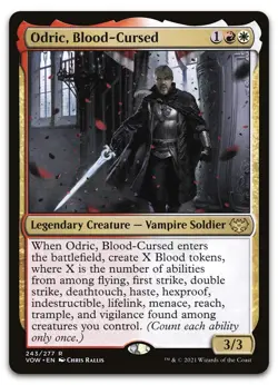 Odric, Blood-Cursed #243 (NM) Crimson Vow VOW Magic MTG - Image 1