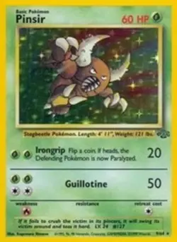 Pinsir (9, #09/64) - Unlimited Holofoil OS - Jungle LP Pokemon - Image 1