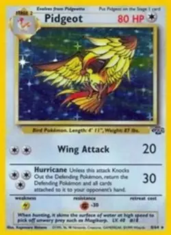 Pidgeot (8, #08/64) - Unlimited Holofoil OS - Jungle LP Pokemon - Image 1