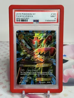Pokemon TCG: XY Breakpoint - M Mega Scizor EX 120/122 Full Art [PSA 9] - Image 1