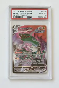 Pokemon 2022 Rayquaza VMAX #tg20 Full Art Silver Tempest GEM MINT PSA 10 - Image 1