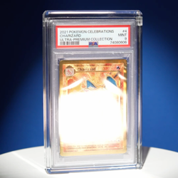 2021 Gold Metal Charizard Pokemon Celebrations Ultra Premium #4 PSA 9 MINT - Image 2