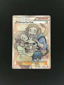 MP Pokemon Fan Club (106 Full Art) 106/106 Flashfire Holo - Image 1