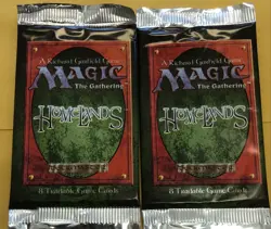 2 SEALED MAGIC THE GATHERING HOMELANDS BOOSTER PACKS -Quick Shipping! See Pics! - Image 1