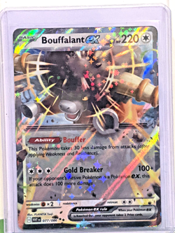 Bouffalant ex 077/086 Sv: White Flare Holo Double Rare NM Pokemon TCG - Image 1