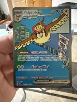 Pokemon TCG Pidgeot EX 225/197 Obsidian Flames Special Illustration Mint - Image 1