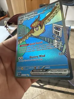 Pokemon TCG Pidgeot EX 225/197 Obsidian Flames Special Illustration Mint - Image 2