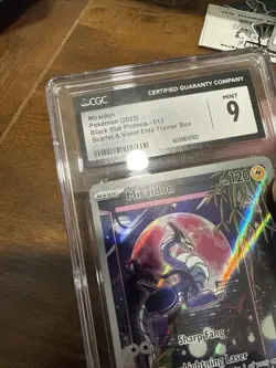 Pokemon Miraidon 013 Scarlet & Violet Promo Holo CGC 9 2023 TCG Card - Image 5