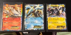 Pokemon Next Destinies 3 Card EX Lot Zekrom, Reshiram, Kyurem NM /99 - Image 1
