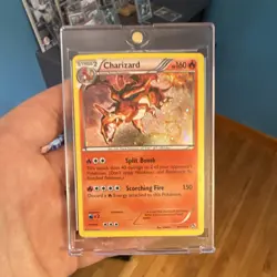 Pokemon TCG Legendary Treasures Charizard 19/113 Holo “BLEED” error English 2013 - Image 1