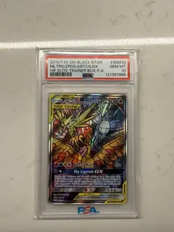 PSA 10 - Pokemon 2019 SM Black Star Promo Moltres Zapdos Articuno GX SM210 - Image 1