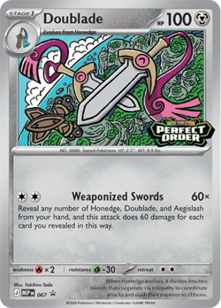 Doublade - MEP067 - MEP Black Star Promos LP, English Pokemon Mega Evolution Pro - Image 1