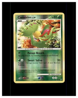 2009 Carnivine 68/127 Platinum Reverse Holo Pokemon TCG Card - Image 1