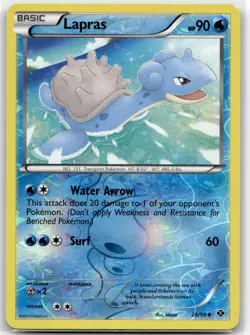 Lapras 26/99 Uncommon Next Destinies Pokemon Reverse Holo LP - Image 1