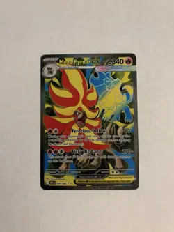 Mega Pyroar EX 099/086 Chaos Rising Secret Rare Full Art Holo English - Image 1