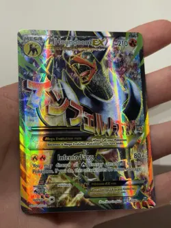 Pokemon TCG M Houndoom EX 154/162 XY BREAKthrough Full Art Ultra Rare Holo - NM - Image 2