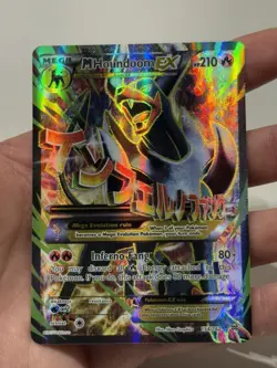 Pokemon TCG M Houndoom EX 154/162 XY BREAKthrough Full Art Ultra Rare Holo - NM - Image 3