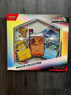 Pokemon Prismatic Evolutions Poster Collection Box New Sealed - Image 1