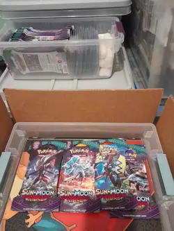 Pokemon sun and moon guardians rising sleeved booster pack art set - Image 1