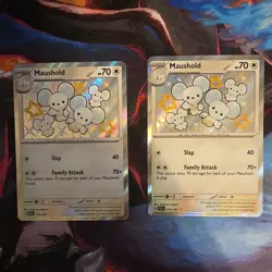 Maushold 210/091 Paldean Fates Baby Shiny Near Mint Pokemon TCG - Image 1