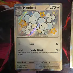 Maushold 210/091 Paldean Fates Baby Shiny Near Mint Pokemon TCG - Image 2
