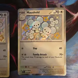 Maushold 210/091 Paldean Fates Baby Shiny Near Mint Pokemon TCG - Image 3