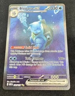 Pokemon Blastoise ex Special Illustration Rare 200/165 SV151 Scarlet Violet 151 - Image 1
