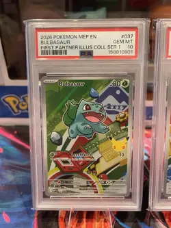 2026 Pokemon First Partner Illustration PSA 10 Sequential Set 01/02/03 RARE!!! - Image 2