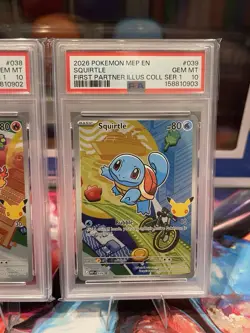 2026 Pokemon First Partner Illustration PSA 10 Sequential Set 01/02/03 RARE!!! - Image 4