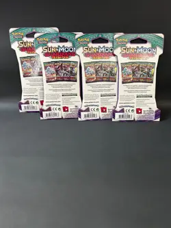 Pokemon TCG Sun & Moon Guardian Rising 4 Sleeved Booster Packs Complete Art Set - Image 2