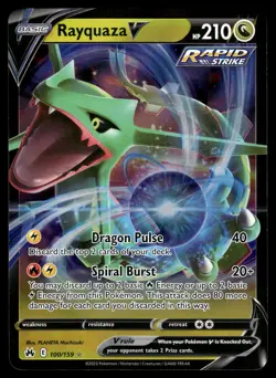 Rayquaza V 100/159 Crown Zenith Pokemon - Image 1