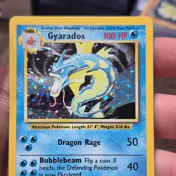 Pokemon TCG Base Set Gyarados 6/102 Holo Rare English 1999 100 HP WOTC - Image 3