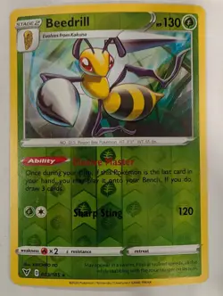 Beedrill 003/185 Vivid Voltage Pokemon Reverse Holo Foil Nice! - Image 1