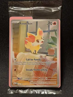 SEALED - Pokemon TCG Fennekin 080 - Black Star PROMO FULL ART Chaos Rising ETB - Image 1