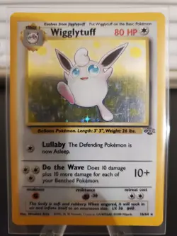 Wizards of the Coast Pokemon TCG Jungle Wigglytuff 16/64 Holo Rare 1999 - Image 1