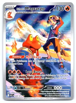 Ethan's Magcargo Pokemon Illustration Rare ME: Ascended Heroes 222/217 - Image 1